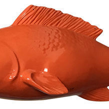 夢魚 <br> 10x35x75 cm  <br> 玻璃纖維 <br> 夢 <br> 2008 <br> 